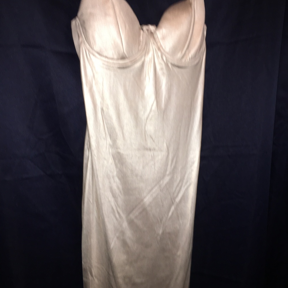 DRESS KIM CINE SIZE LARGE Champagne COLOR - Picture 3 of 6